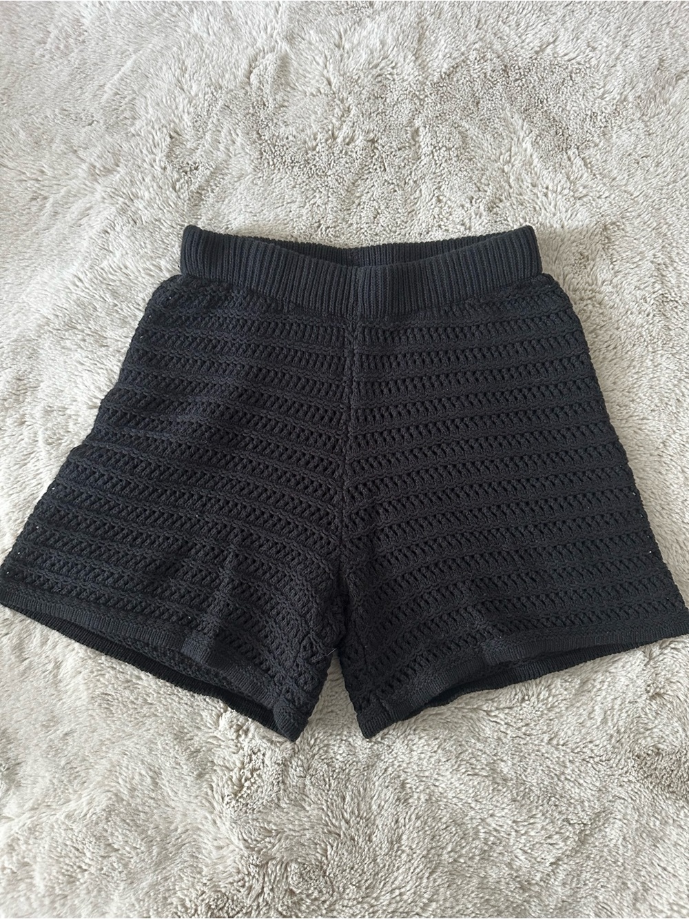 Black Knit Women’s Shorts